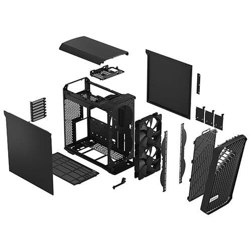 FRACTAL DESIGN Torrent Compact EATX Mid Tower Cabinet (Black Solid) - 4