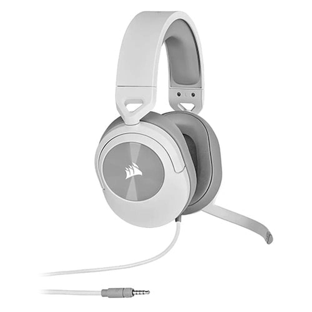 CORSAIR HS55 Wired Stereo Gaming Headphone With Mic ( White ) ( PC/Mobile/Mac/Xbox ) - 2