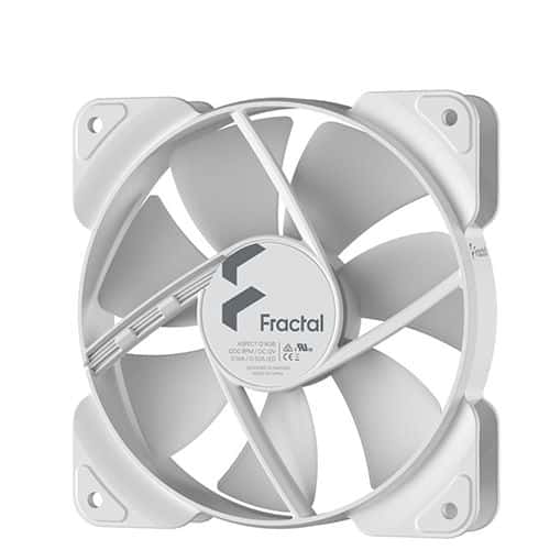 FRACTAL DESIGN Aspect 12 RGB White Frame 120mm Cabinet Fan (White) (Single Pack) - 4