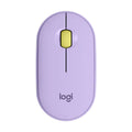 LOGITECH Pebble M350 Wireless+Bluetooth Ambidextrous Gaming Mouse ( Pebble M350 ) ( 1000DPI / 3 Macro Button ) ( Lavendrer )