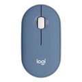 LOGITECH Pebble M350 Wireless+Bluetooth Ambidextrous Gaming Mouse ( Pebble M350 ) (1000DPI / 3 Macro Button ) ( Blueberry )