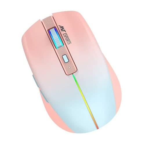 ANT ESPORTS GM400W Wireless Ambidextrous RGB Gaming Mouse ( GM400W-RGB-ROSE-FOG ) ( 3200DPI / 6 Macro Buttons ) ( Rose Frog ) - 2
