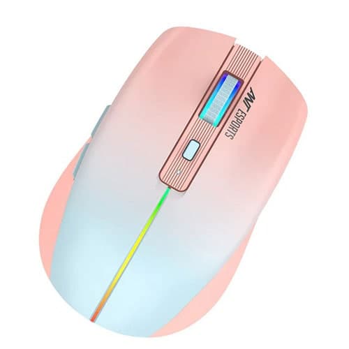 ANT ESPORTS GM400W Wireless Ambidextrous RGB Gaming Mouse ( GM400W-RGB-ROSE-FOG ) ( 3200DPI / 6 Macro Buttons ) ( Rose Frog ) - 3