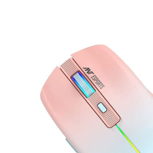 ANT ESPORTS GM400W Wireless Ambidextrous RGB Gaming Mouse ( GM400W-RGB-ROSE-FOG ) ( 3200DPI / 6 Macro Buttons ) ( Rose Frog ) - 5