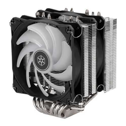 SILVERSTONE Hydrogon D120 ARGB Dual Tower CPU Air Cooler (Black) - 3