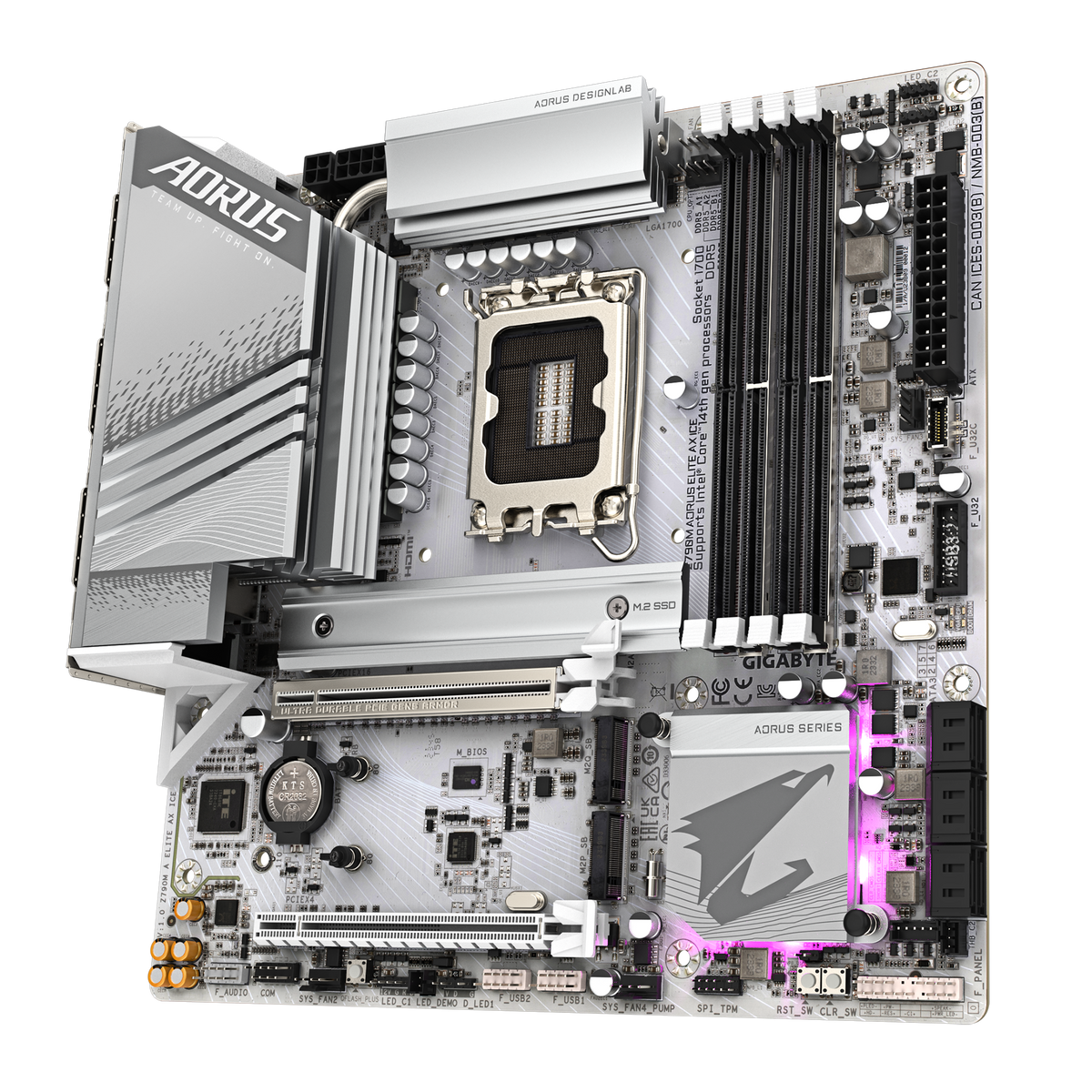 GIGABYTE Z790M AORUS ELITE AX ICE DDR5 MOTHERBOARD – TechCure India