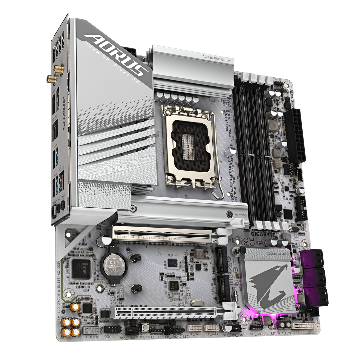 GIGABYTE Z790M AORUS ELITE AX ICE DDR5 MOTHERBOARD – TechCure India