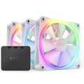 NZXT F120 RGB 120mm Fans With Controller White (Triple Pack) – TechCure India