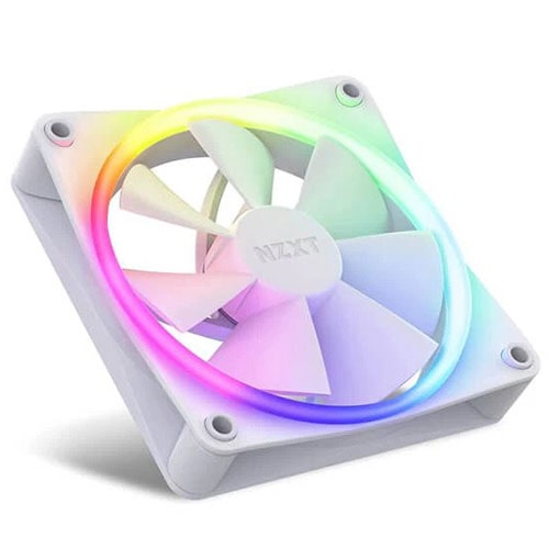 NZXT F120 RGB 120mm Fans With Controller White (Triple Pack) – TechCure India