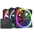 NZXT F120 RGB 120mm Fans With Controller Black (Triple Pack) – TechCure India