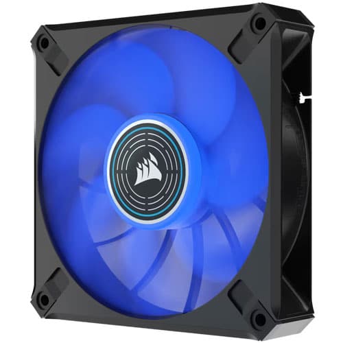 CORSAIR ML120 Elite 120mm Blue Premium PWM Magnetic Levitation Cabinet Fan (Black) (Single Pack) - 2