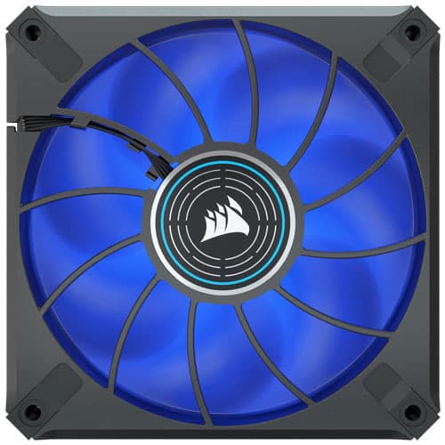 CORSAIR ML120 Elite 120mm Blue Premium PWM Magnetic Levitation Cabinet Fan (Black) (Single Pack) - 3