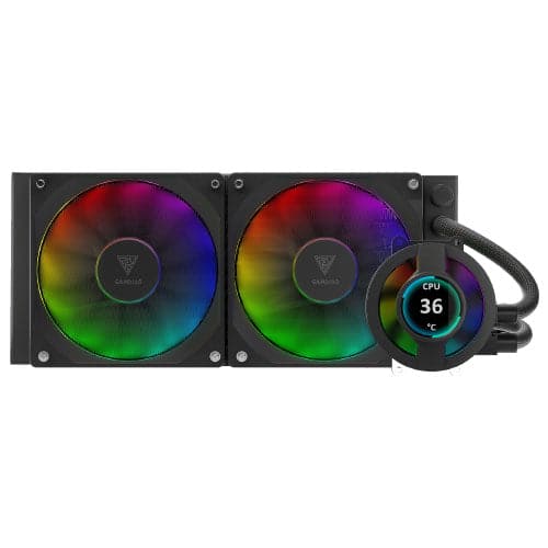 GAMDIAS CHIONE P3 240U 240mm ARGB CPU Liquid Cooler (Black) - 2