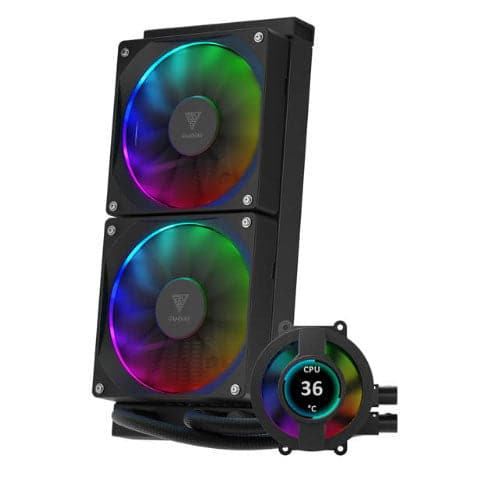GAMDIAS CHIONE P3 240U 240mm ARGB CPU Liquid Cooler (Black) - 4