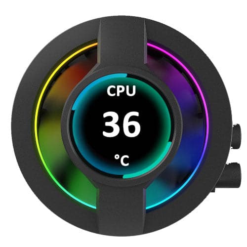 GAMDIAS CHIONE P3 240U 240mm ARGB CPU Liquid Cooler (Black) - 3