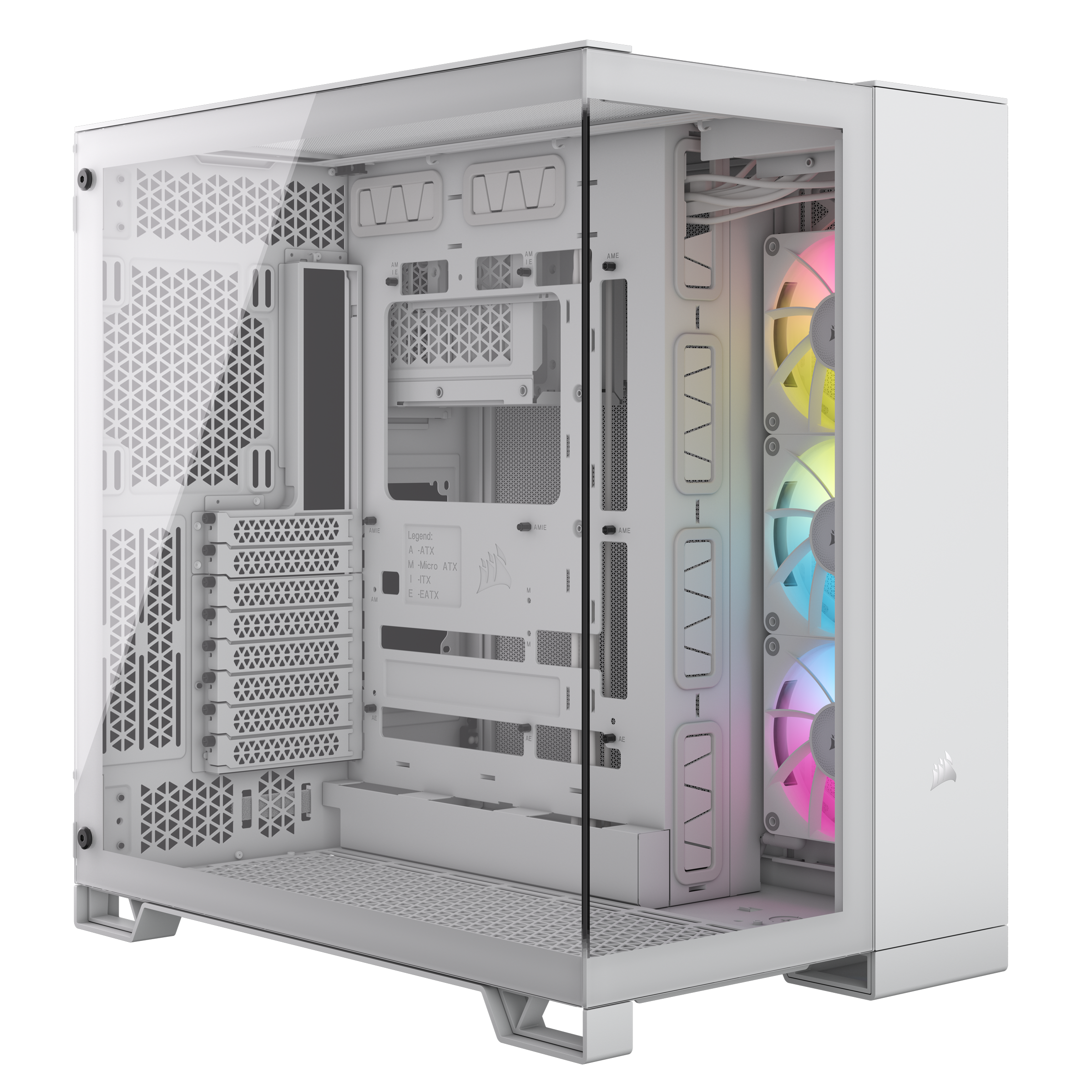 CORSAIR 6500X ATX Mid Tower Dual Chamber Cabinet (White)