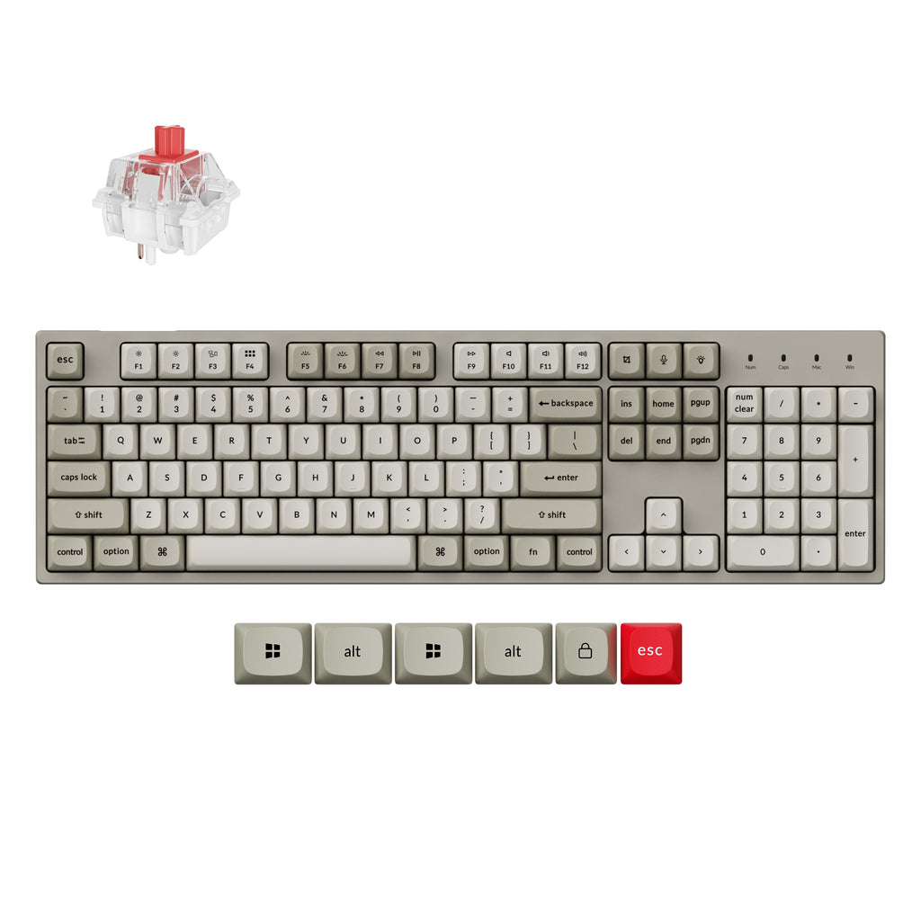 Keychron C2 Pro 8K QMK Wired Custom Mechanical Keyboard – TechCure India