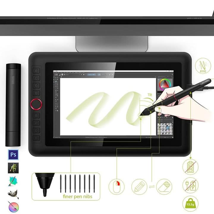 XP PEN ARTIST 12 PRO 11.6 INCHES DRAWING PEN GRAPHICS MONITOR – TechCure India