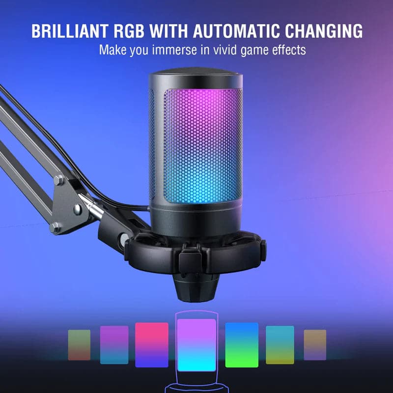 FIFINE Ampligame A6T Gaming USB Microphone Kit – TechCure India