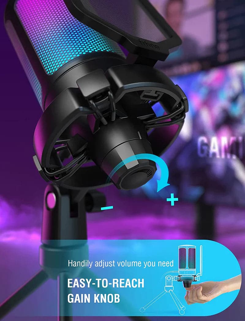 FIFINE Ampligame A6V USB Gaming Microphone ( Black ) - 3