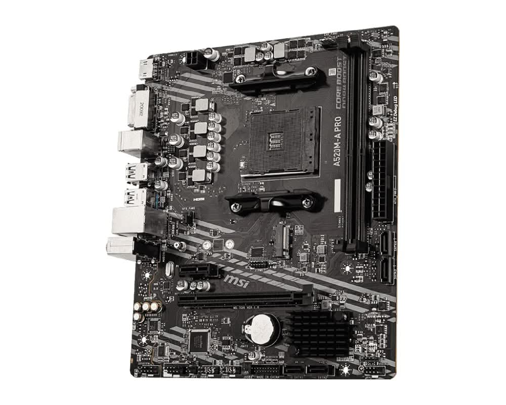 MSI PRO A520M-A AMD AM4 MOTHERBOARD – TechCure India