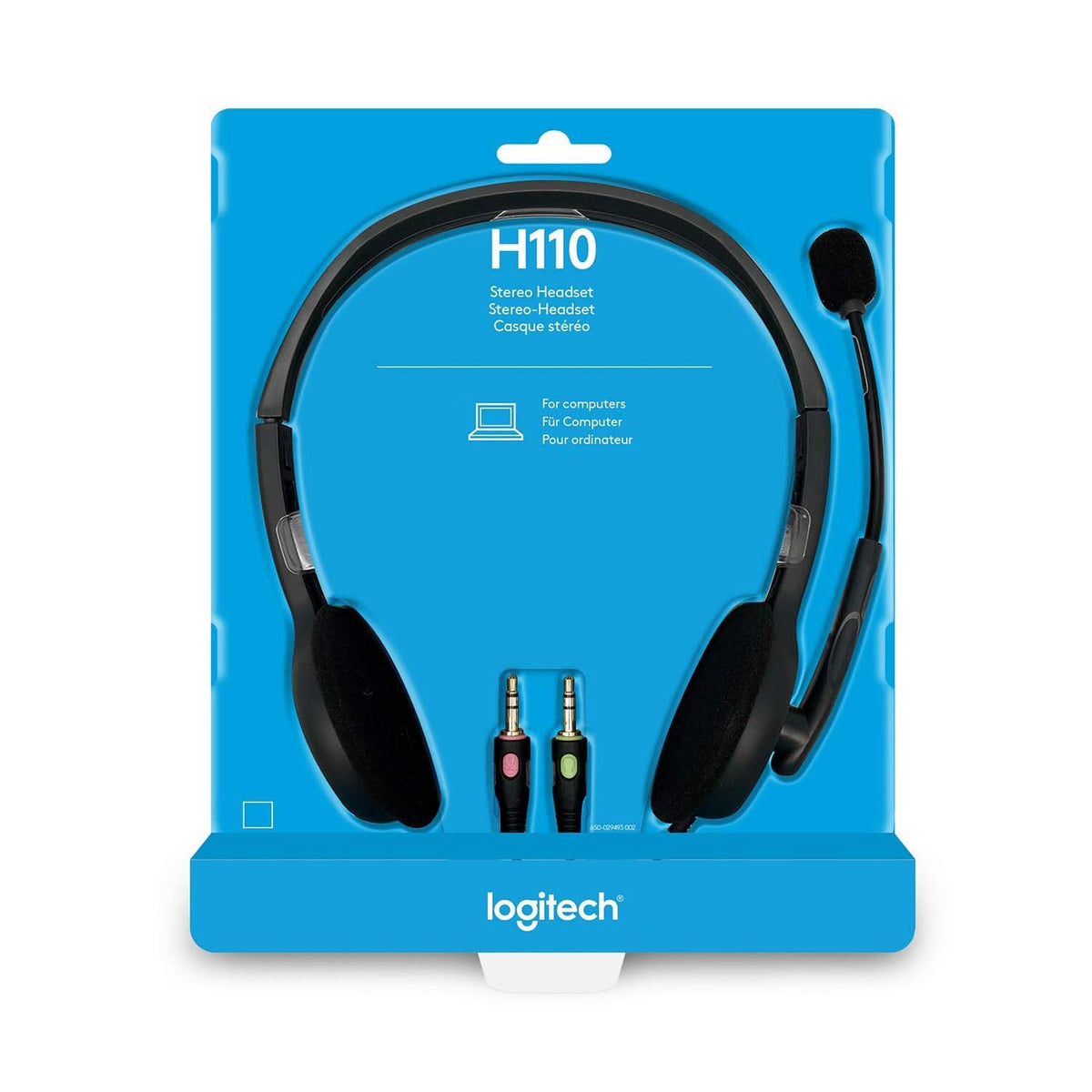 LOGITECH H110 WIRED HEADPHONES WITH MIC – TechCure India