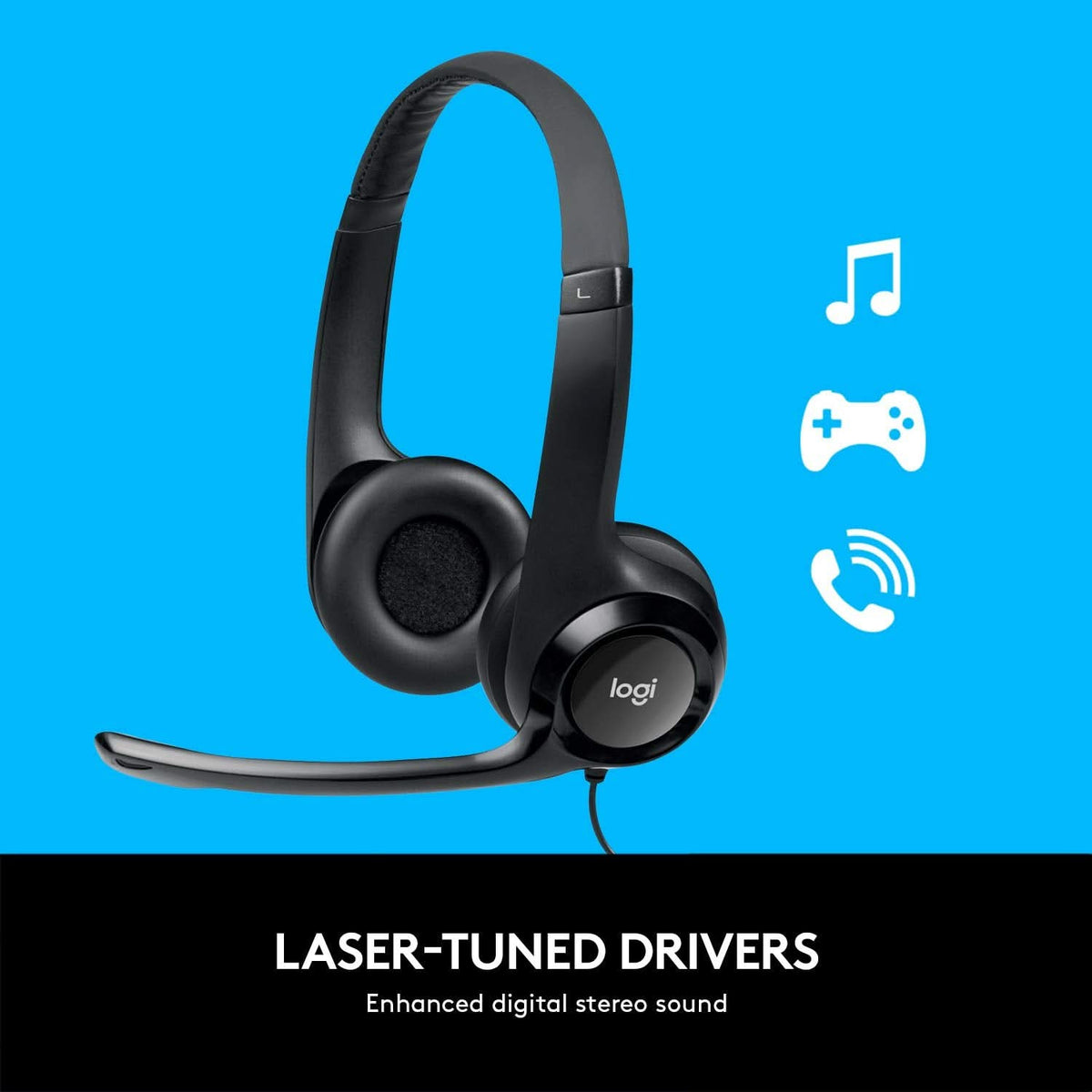 LOGITECH HEADPHONE H-390 – TechCure India