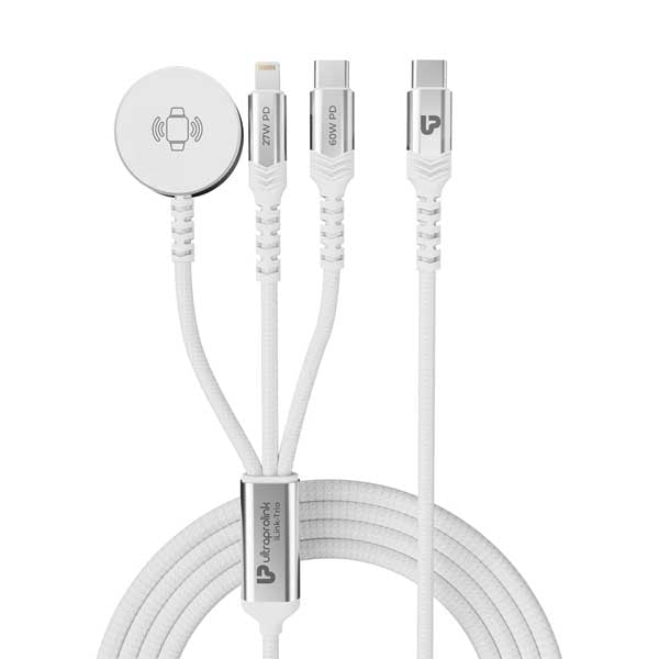 ULTRAPROLINK 3 in1 Fast charging multi cable (UL1217WHT-0150) – TechCure India