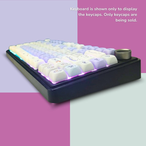 Aula Leobog PBT Cloud Wangwang Keycaps 130 Qty Compatible With All Kind of Keyboard Cloud Wangwang keycaps – TechCure India