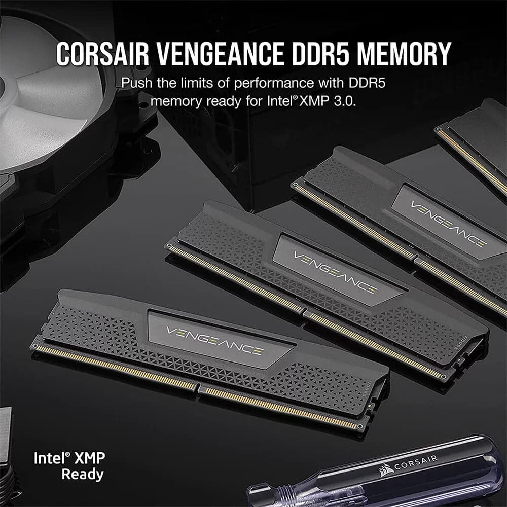 CORSAIR Vengeance 64GB ( 32GB x 2 ) 5200MHz DDR5 RAM ( Black ) ( CL40 ) - 4
