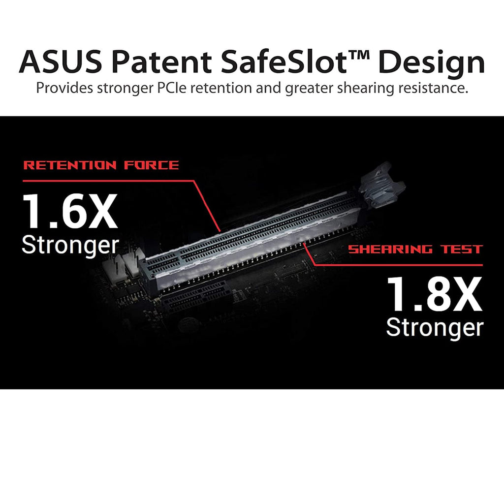 ASUS RS200 ROG Strix Riser Cable PCI-E 3.0 x16 High Speed Flexible Extender Card Extension Port 90 Degree Adapter (240 mm) - 4