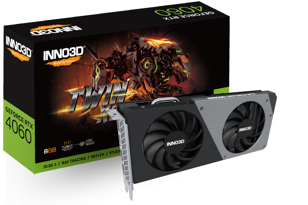 INNO3D GeForce RTX 4060 Twin X2 8GB Nvidia Graphic Card - 3