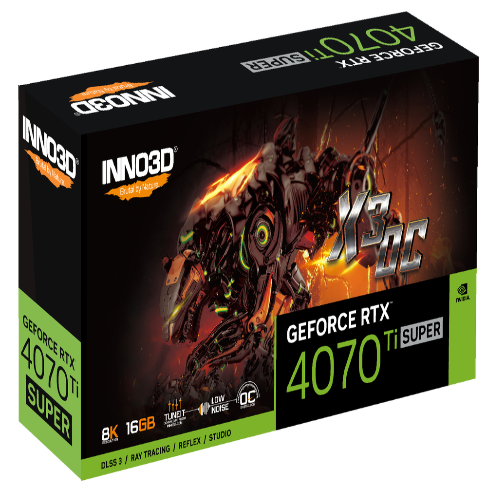 INNO3D GeForce RTX 4070 Ti Super X3 OC 16GB Nvidia Graphic Card - 3