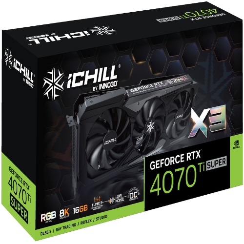 INNO3D GeForce RTX 4070 Ti Super IChill X3 16GB Nvidia Graphic Card - 3
