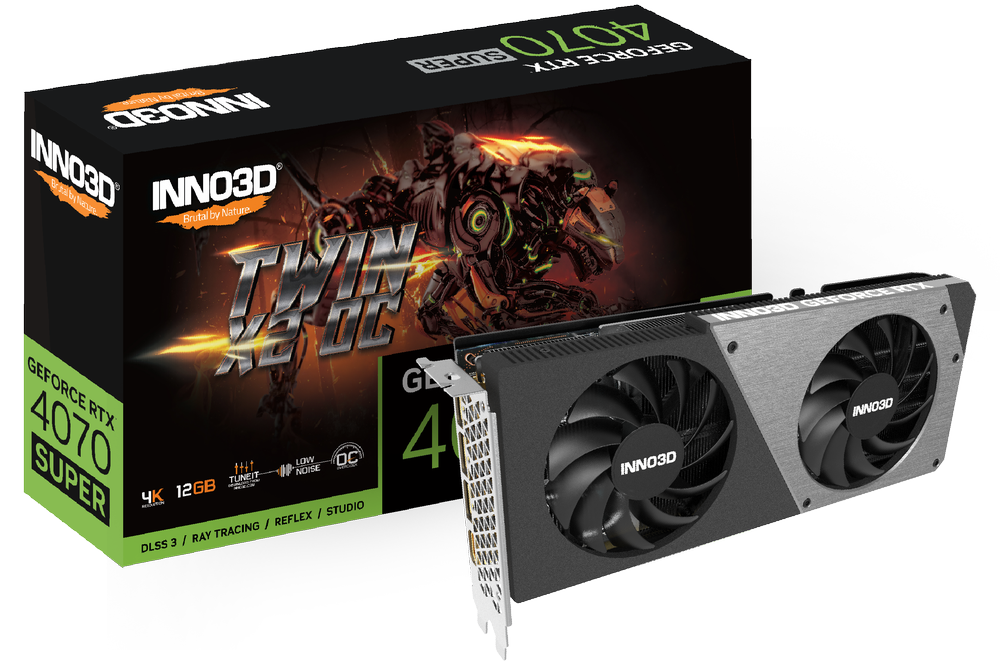 INNO3D GeForce RTX 4070 Super Twin X2 OC 12GB Nvidia Graphic Card - 2