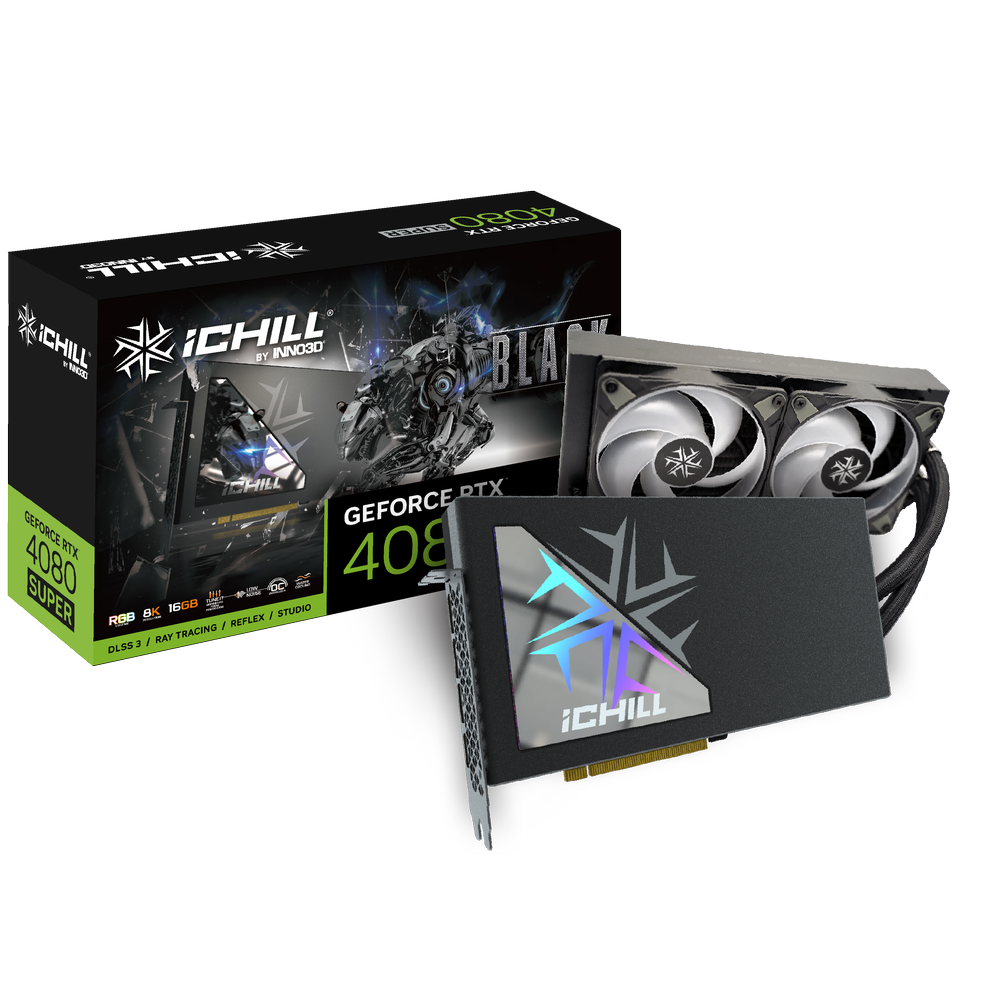 INNO3D GeForce RTX 4080 Super IChill Black 16GB Nvidia Graphic Card - 3