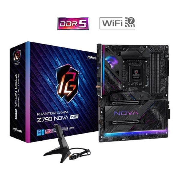 Asrock Z790 Nova WiFi Intel LGA 1700 DDR5 ATX Motherboard Supports Intel 12th , 13th & 14th Gen Processors – TechCure India