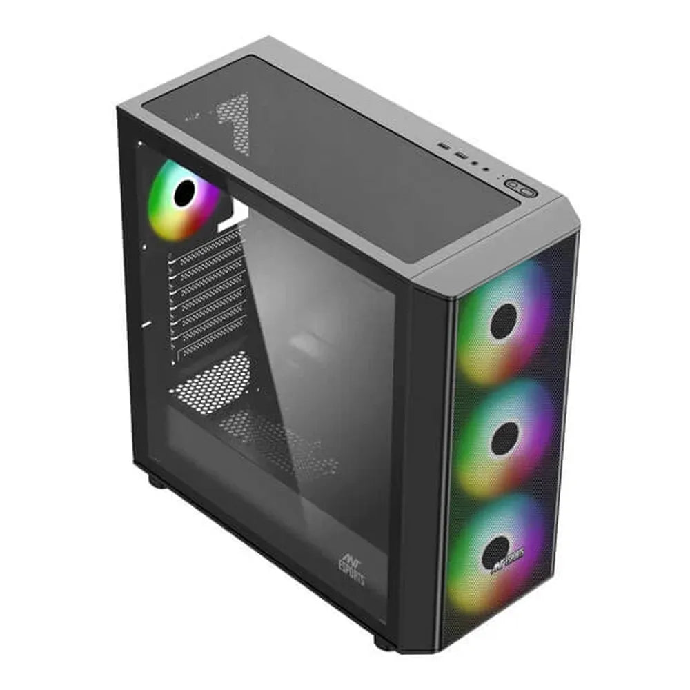 ANT ESPORTS 411 Air ARGB EATX Mid Tower Cabinet (Black) - 3