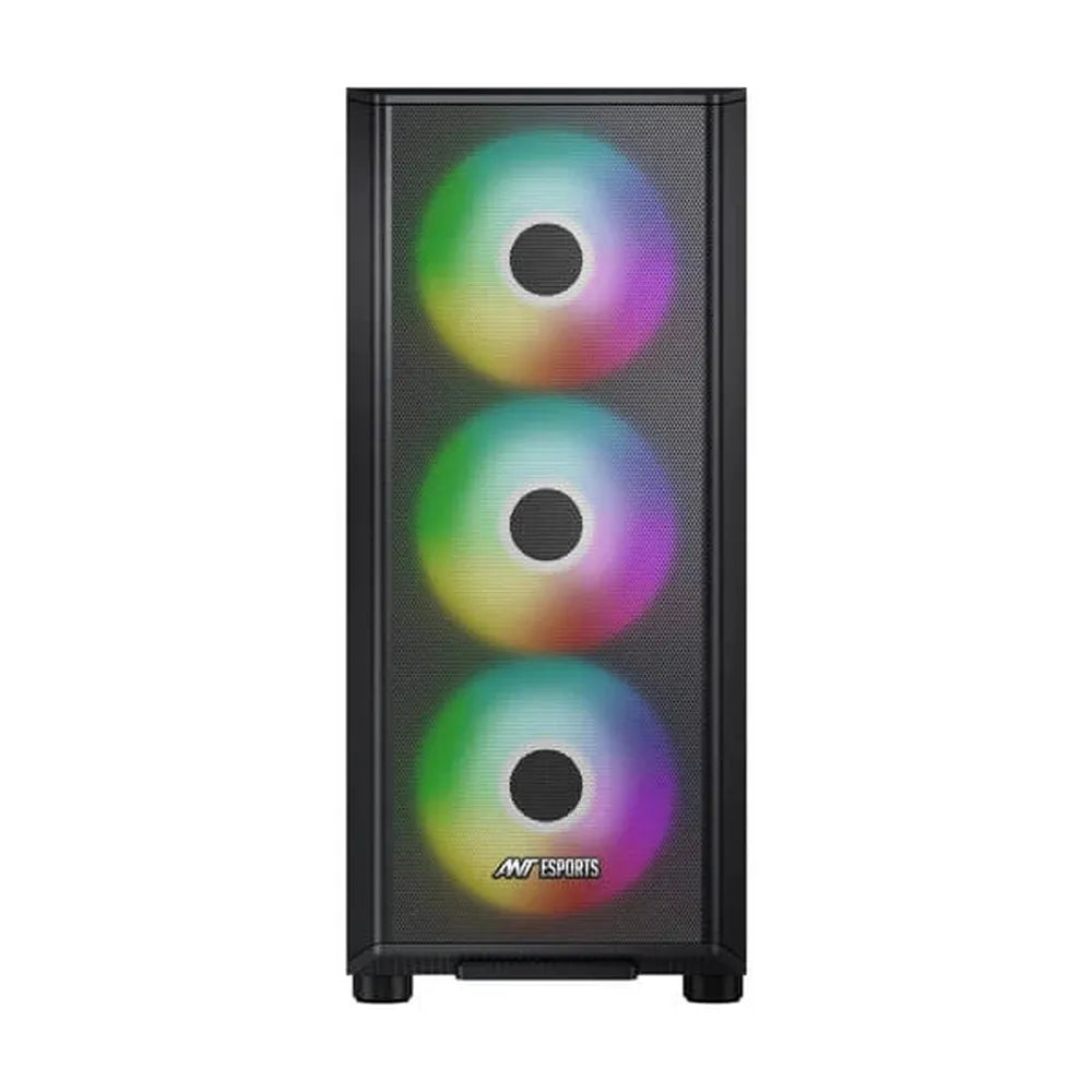 ANT ESPORTS 411 Air ARGB EATX Mid Tower Cabinet (Black) - 4