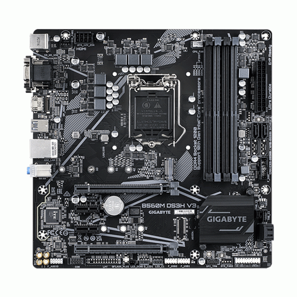 GIGABYTE B560M DS3H V3 DDR4 Intel Motherboard - 2