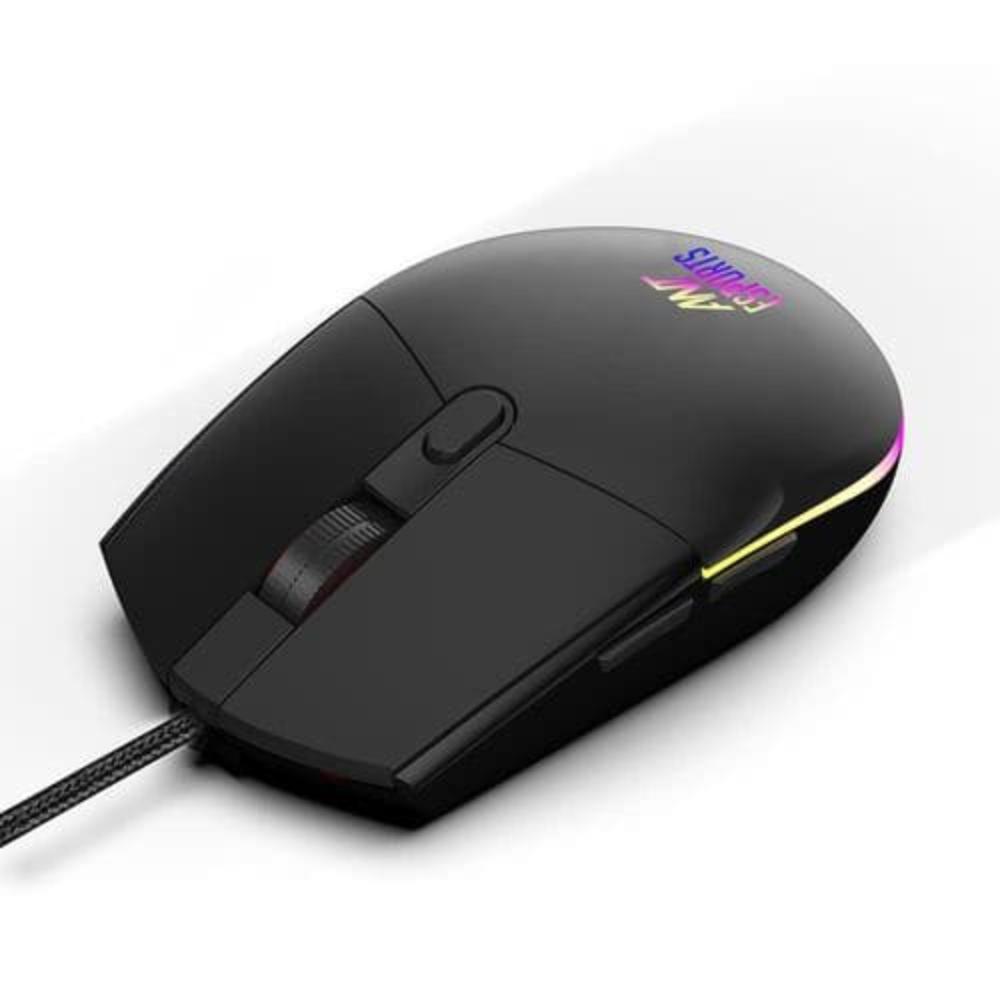 ANT ESPORTS GM60 Wired Ambidextrous Optical Gaming Mouse ( GM60 ) (3600DPI / 6 Macro Buttons ) ( Black ) - 2