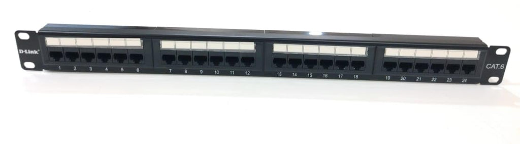 DLINK CAT6 UTP 24 PORT LOADED PATCH PANEL/ CAT6 24 PORT PANEL – TechCure India