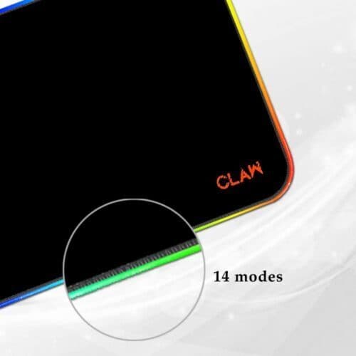 CLAW SLIDE Waterproof RGB Large Mousepad (Black) - 4