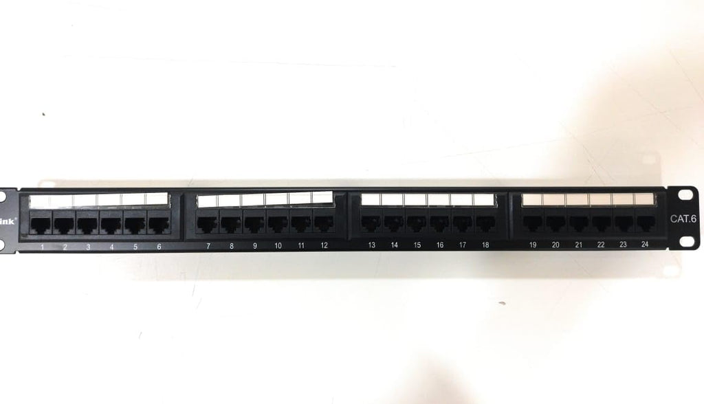 DLINK CAT6 UTP 24 PORT LOADED PATCH PANEL/ CAT6 24 PORT PANEL – TechCure India