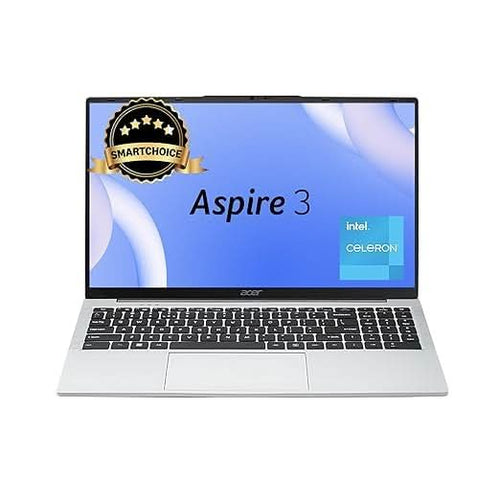 Acer Aspire 3 Laptop Intel Core Celeron N4500 Processor Laptop (8 GB LPDDR4X SDRAM, 256 GB SSD, Win11 Home, 38 WHR, HD Webcam) A325-45 with 39.63 cm (15.6 inch) HD Display, Pure Silver, 1.5 KG – TechCure India