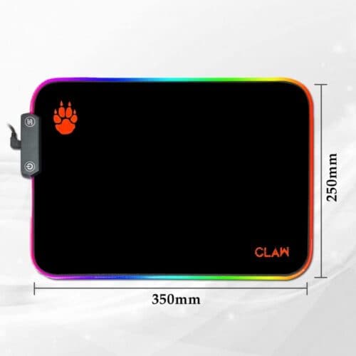 CLAW SLIDE Waterproof RGB Large Mousepad (Black) - 3
