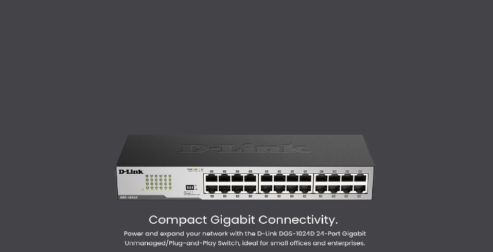 DLINK DGS-1024C 24-PORT GIGABIT SWITCH – TechCure India
