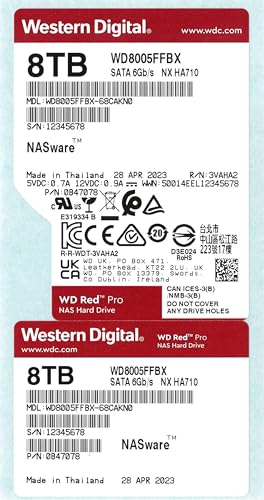 WESTERN DIGITAL 8TB WD RED PRO NAS INTERNAL HARD DRIVE HDD WD8005FFBX – TechCure India