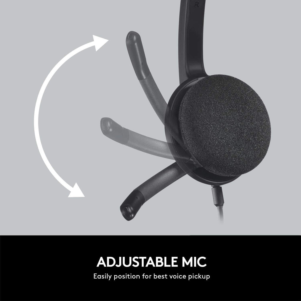 LOGITECH H340 WIRED HEADPHONES WITH MIC – TechCure India