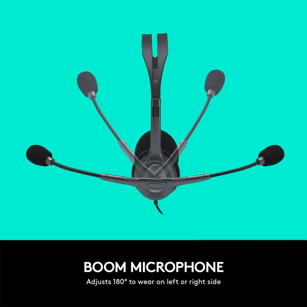 LOGITECH H111 WIRED HEADPHONES WITH MIC – TechCure India
